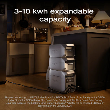 EcoFlow DELTA 3 Max Bateria Solar Portatil | 2400W 2048Wh