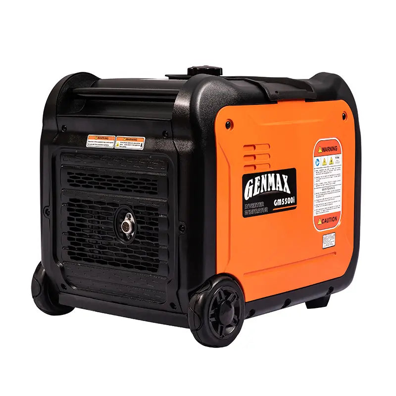  GENMAX Generador inversor portátil, motor de gas ultra  silencioso de 1200 W, cumple con la EPA, función de modo ecológico,  ultraligero para uso doméstico de respaldo y campamento (GM1200i) : Patio