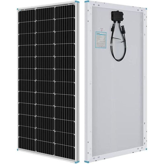 Renogy 100 Watts 12V Panel Solar Monocristalino Módulo de Alta Eficiencia Energía Fotovoltaica para Carga de Batería y Bluetti