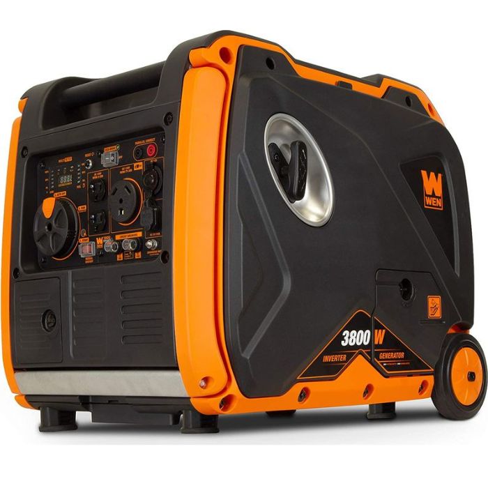 WEN 3800-Watts Generador Inverter 120V con Boton Electric Start, Super Silencioso, Economico y Liviano 56380i.