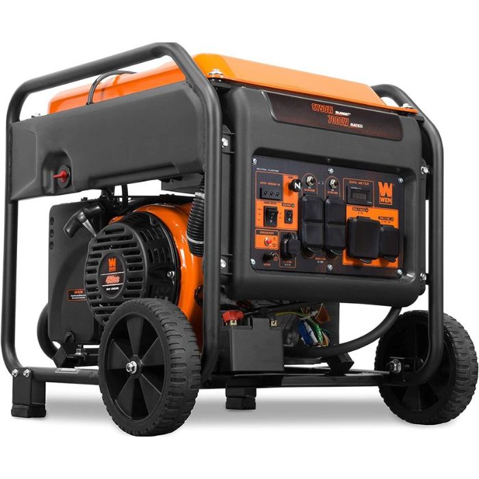 WEN 8750-Watts Generador Inverter 240V con Boton Electric Start, Economico y Liviano.